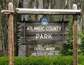 Atlantic County Park Estell Manor Sign